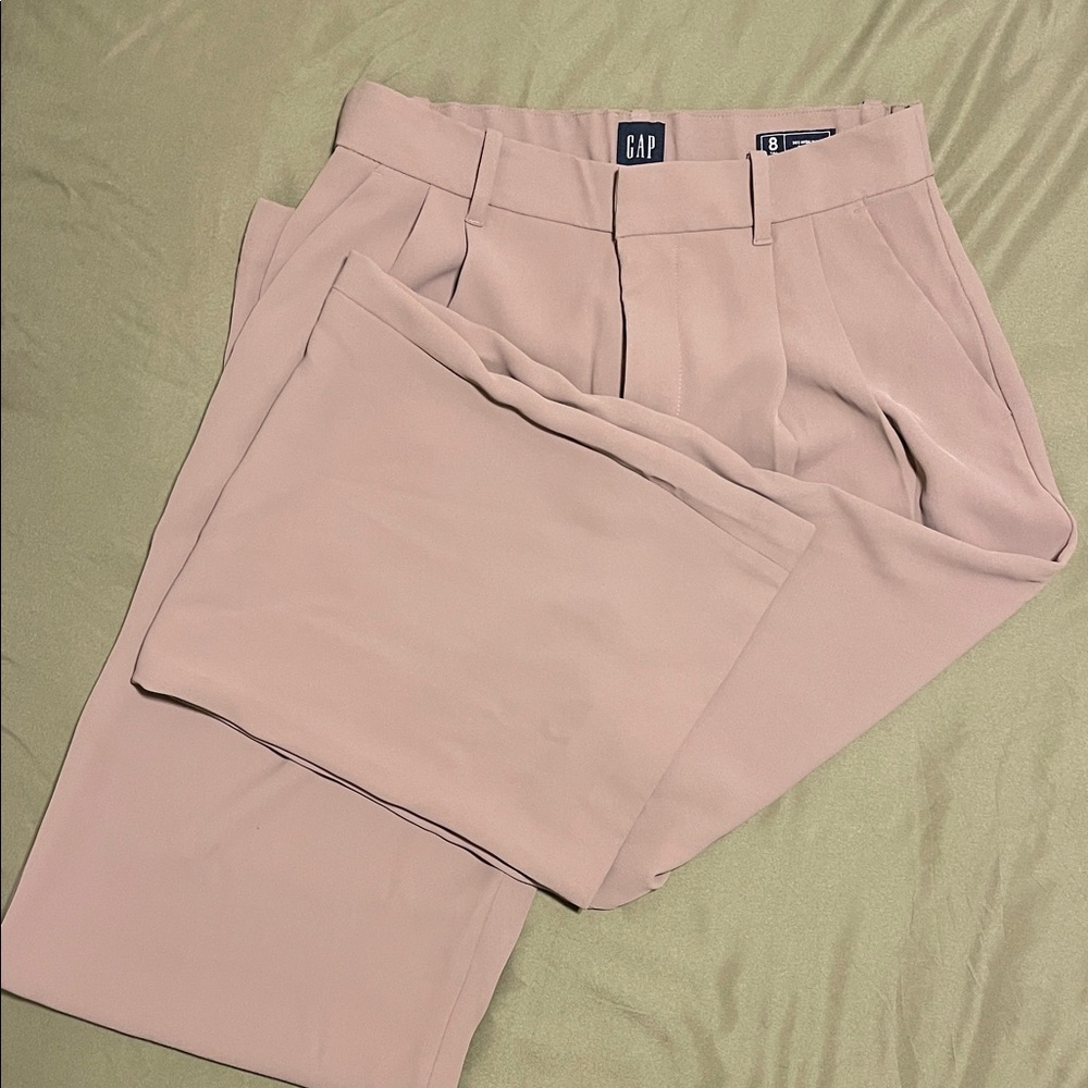 GAP 365 high rise pleated wide leg